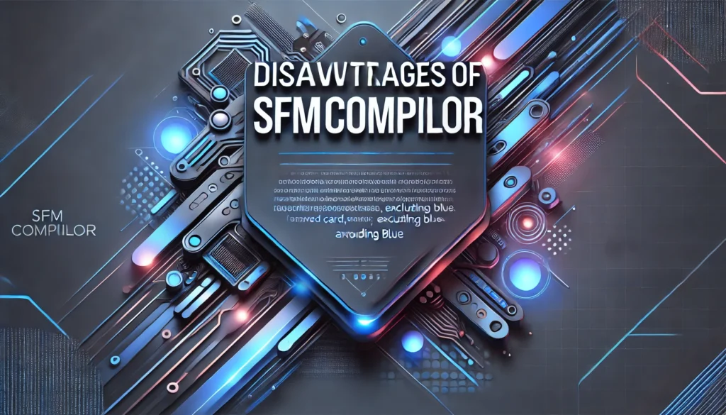 Disadvantages of SFMCompiler