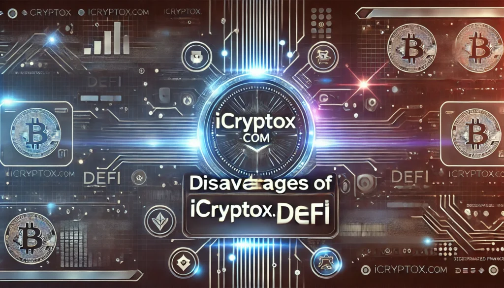 Disadvantages of icryptox.com DeFi