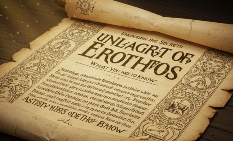 From Concept to Creation: Understanding the Essence of Erothtos